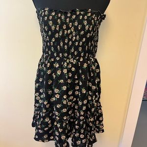 Floral Strapless Sun Dress Size Large